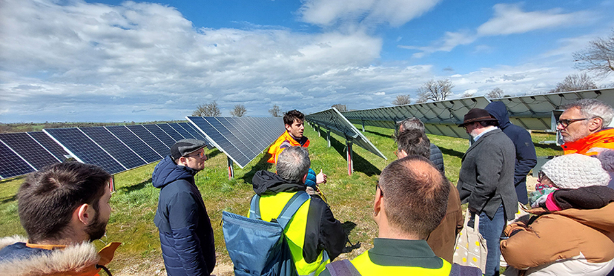 Visite du parc photovoltaique de Pessens à La Loubiere (Aveyron) - 02 avril 2025