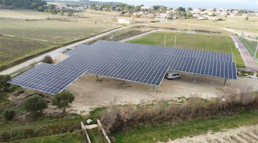 Ombrieres photovoltaîques de Moussan (Aude)
