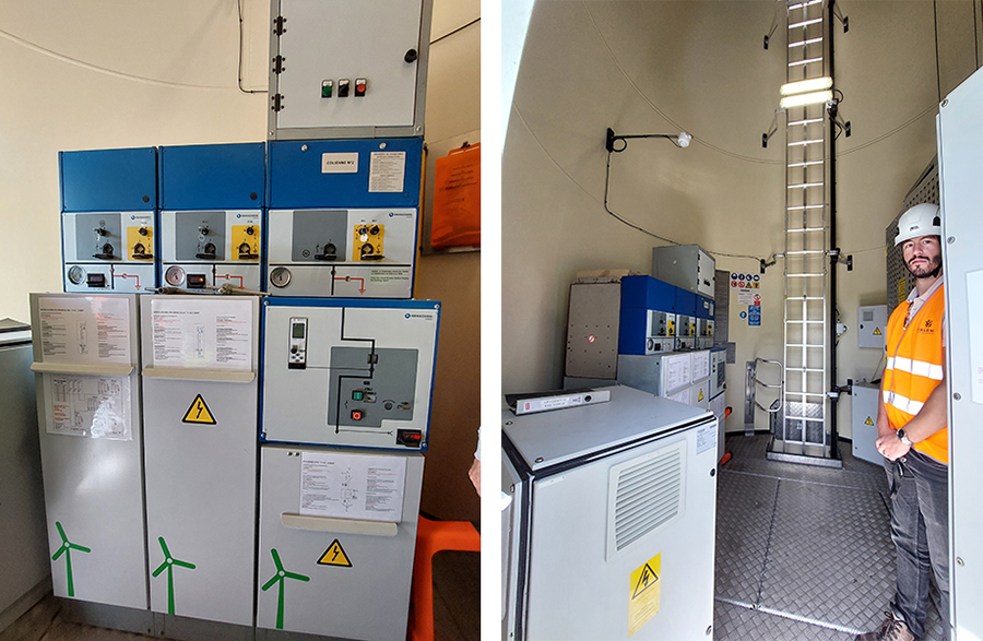 La Luzette - installations intérieures d'une éolienne