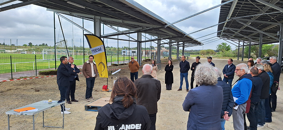visite du parc d'ombrieres photovoltaïques de Moussan - 11 avril 2025