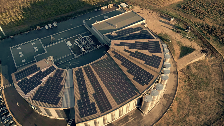 Installation photovoltaïque de la Cave de Codognan