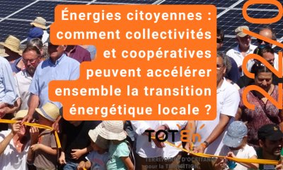 22 septembre 2026 : « Énergies citoyennes : comment collectivités et coopératives peuvent accélérer ensemble la transition énergétique locale ? »